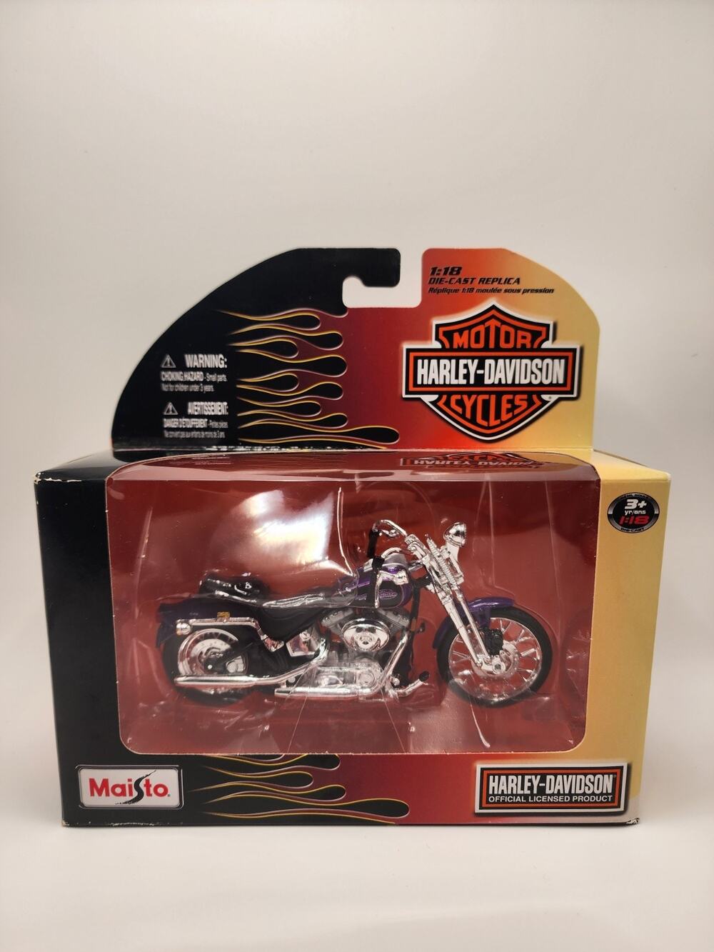 NIB MAISTO 2011 HARLEY DAVIDSON SERIES 29 / 2001 FXSTS SPRINGER SOFTAIL PURPLE